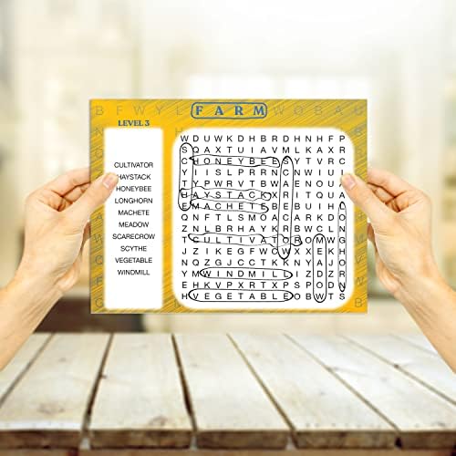 Keeping Busy Word Search 3 Dementia Activities for Seniors | Alzheimer Products for Elderly Patients | Fun Memory Game Toy & Cognitive Brain Puzzle for Senior Citizens w/Memory Loss or Alzheimers