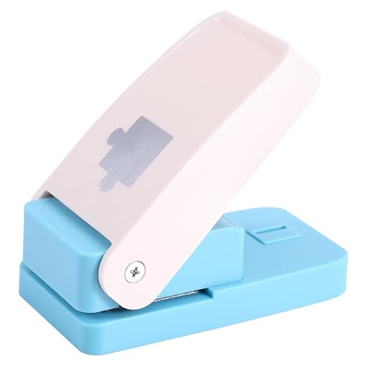 Puzzle Punch | 1" Puzzle Hole Puncher | Portable Puzzles Pieces Punching Machine | Cardboard Jigsaw Cutter | Customized Puzzles from Photos | for Personalized Customized Pictures Craft Making Tool