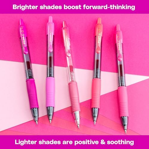 PILOT, G2 Boost Pink Pack, 8 Pack Pouch, Assorted