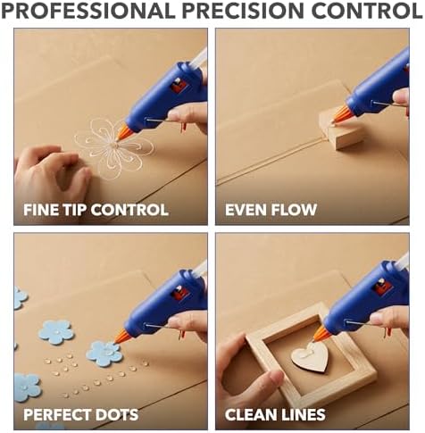 Mr. Pen- Mini Hot Glue Gun with 30 Glue Sticks Set, Blue