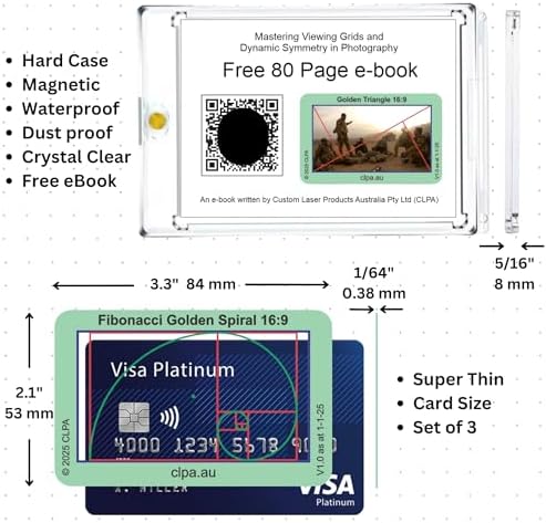 Fibonacci Golden Spiral Directors Viewfinder Card