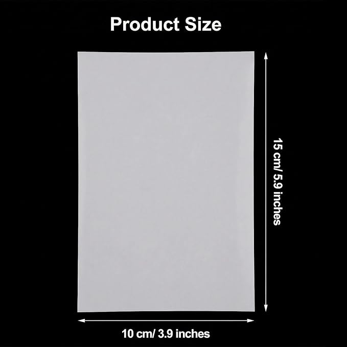 100 Pcs Release Paper 5.9 x 3.9 Inch Double Sided Non Stick Cover Sheets for 5D Art Craft Accessories Supplies