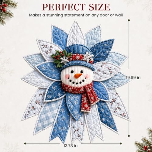 Daily Partner Quilted Christmas Door Hanging DIY Sewing Kit (G)