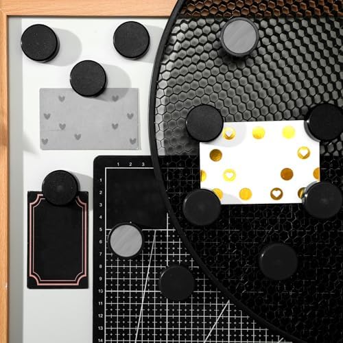 Blulu 50 Pcs Magnetism Honeycomb Pin for Laser Cutting 1.18 Inch Honeycomb Bed Pins Hold Down Laser Engraving Accessories Supplies Machine Fixing Needle Engraver Machine Accessories (Black)