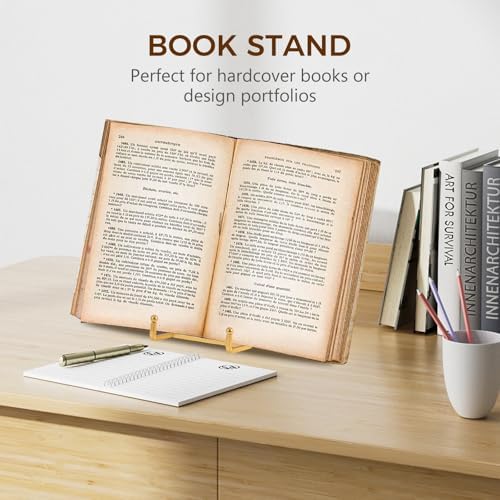 Plate Holder Easel Display Stand - 8 inch Metal Plate Stands for Display - Tabletop Picture Stand - Gold Iron Easels for Display Pictures | Photo Frames | Book | Decorative Plates | Plaque -2 Pack