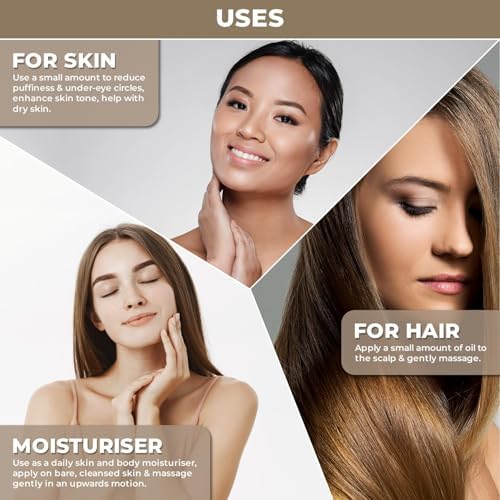 Plant Based and Organic Sweet Almond Oil - Cold-Pressed, Pure & Natural - Almond Drops for Skin, Hair, Face - Body Oil After Shower - Carrier Oil for Essential Oils Mixing - Aceite de Almendras