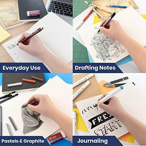 LayFlat Sketchbook - 5.5 x 8.25 Inches - Black Blank Note Book, 64 Sheets, Thick 100gsm Paper…