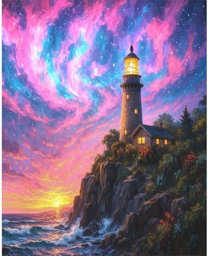 Dawnsphere Aurora Paint by Numbers Kit for Adults Without Frame 16x20 in