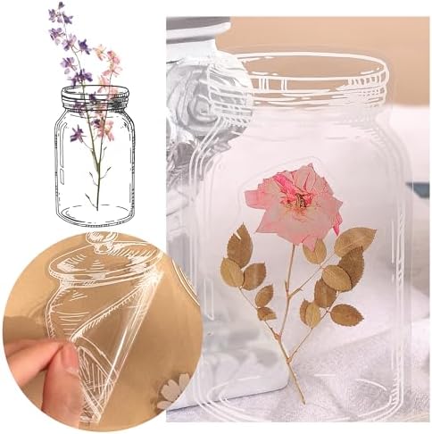 380 Pcs Natural Flower Stickers for Scrapbooking, Vintage Floral Stickers Decals Aesthetic Watercolor Stickers for Journaling Phone Case Stickers Art Bullet Junk Journal Planners DIY Craft Notebook