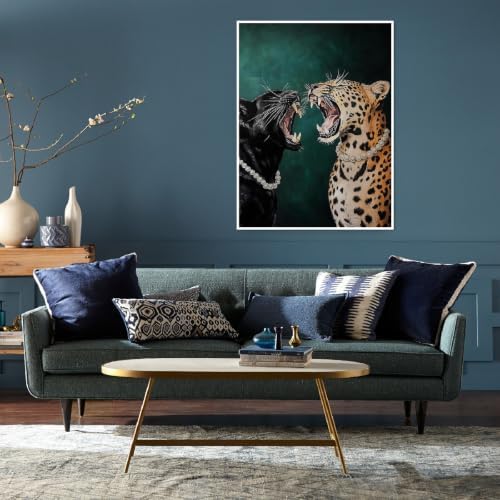 Cheetah Diamond Art Kits for Adults, Diamond Painting Kits for Beginner DIY