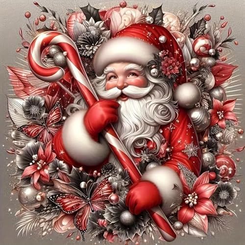 Christmas Diamond Art Kits for Adults, Santa Claus Diamond Painting Kits