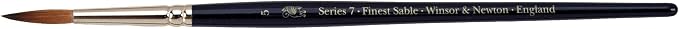 Winsor & Newton Series 7 Kolinsky Sable Brush, Round SH #5 | The World's Finest Watercolor Brush, Kolinsky Sable Hair, Rust-proof, Seamless Nickel Plated Ferrules, Hand-Made in England