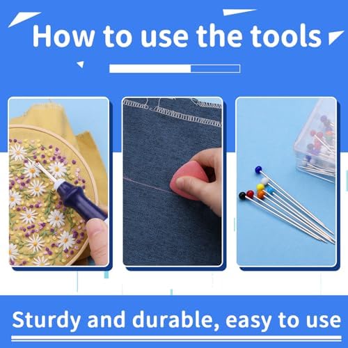 SOCNITC 65Pcs Stitch Remover Tool Kit Seam Ripper for Sewing and Embroidery
