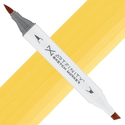 Artfinity Sketch Markers - Yellow Ochre Y4-2, Vibrant, Professional, Dye-Based Alcohol Markers for Artists, Drawing, Travel, & More