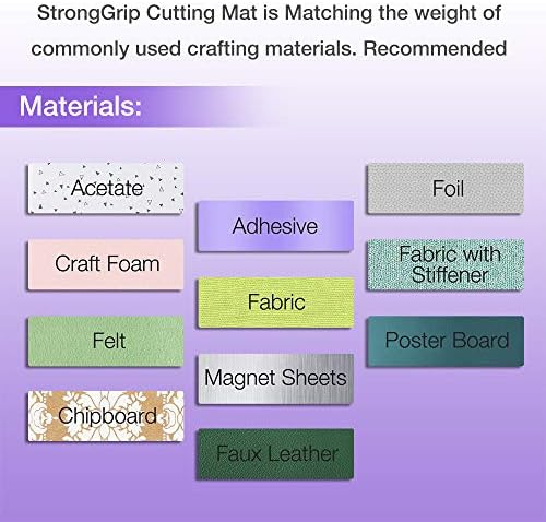 REALIKE 12x12 StrongGrip Cutting Mat Compatible with Cricut Maker 3/Maker 4/Maker/Explore 3/4/Air 2/Air/One(3 Mats), Gridded Adhesive Non-Slip Cut Mat for Crafts, Quilting, Sewing and All Arts