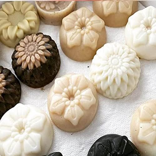 Flower Soap Molds-Silicone Soap Molds Rose Soap Mold | Soap Molds Silicone Shapes-3PCS 6 Cavities Flower Soap Mold,Silicone Molds for Soap Bath Bombs Shower Steamer Lotion Bars