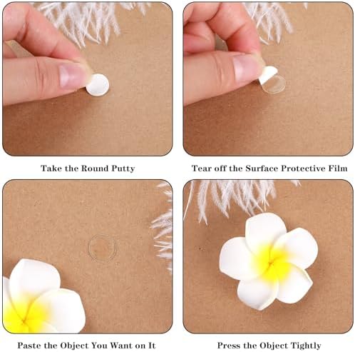 JANYUN 225 Pcs Double Sided Sticky Dot Stickers Putty Clear Sticky Tack