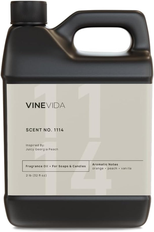 VINEVIDA [32oz] Juicy Georgia Fragrance Oil for Candle Making - Made in USA Scents for Soap Making - Natural Candle Fragrance Oil