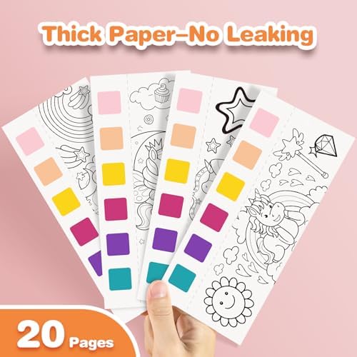 Kidcraft Paint with Water Coloring Books for Toddlers, Pony