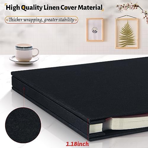 Artfeel Photo Album Self Adhesive Scrapbook,60 Pages Large Photo Book for 4x6,5x7,8x10 Pictures,DIY Album for Baby Wedding Family Travel Birthday,with Metallic Pen and Scraper