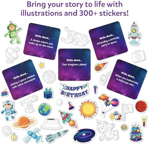 Skillmatics Storybook Art Kit – Space 2.0, Writing Activity, Gift for Kids