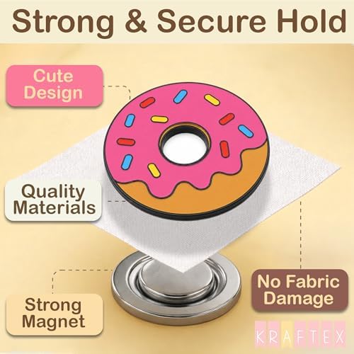 Kraftex Magnetic Needle Minder. Needleminder for Embroidery & Sewing. Cute Needlepoint Accessories. Magnetic Needle Holder for Cross Stitch. Cute Magnet Pin Gift