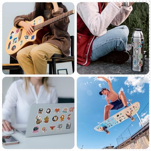 Arme Cool Waterproof Stickers for Water Bottles Bulk Sticker Pack 400PCS | Vinyl Random Stickers for Teens, Men, Adults, Laptop, Skateboard, Decal Stickers for Backpack, Assorted