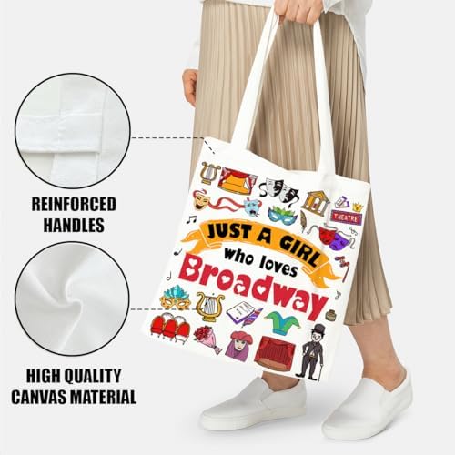 Canvas Tote Bag Gifts for Women Music Dance Sewing Lovers, Double-Sided Print Bags