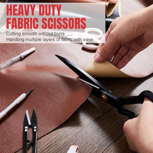 Lasnten 10'' Fabric Scissors Heavy Duty Sewing Scissors for Fabric Cutting