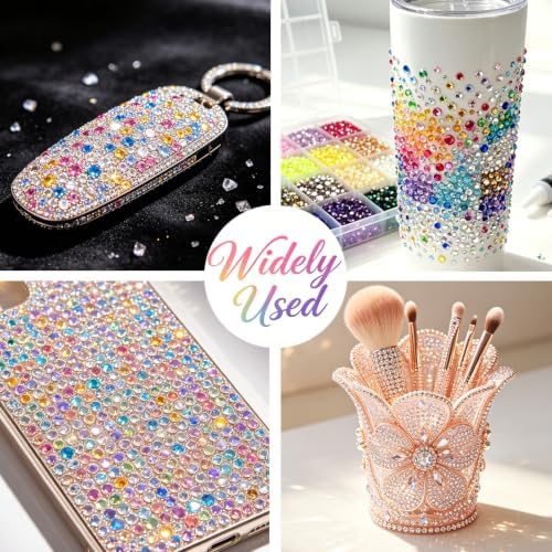 Resin Jelly Rhinestones for Bedazzling Kit 48 Colors 3mm Flatback Gems