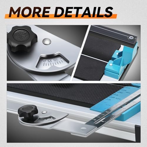 Auto Dynasty 47" Manual Tile Cutter, Cut Porcelain Ceramic Floor for Home