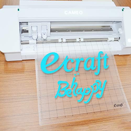 Ecraft StandardGrip Cutting Mat for Silhouette Cameo 5/4/3/2/1: 12X12inch Non-Slip Square Gridded Transparent Quilting Cut Mats Replacement Accessories for Silhouette Cameo.