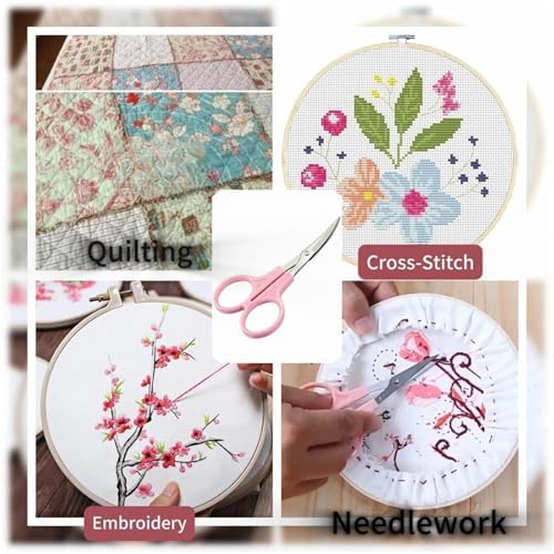 4-3/4" Sharp Curved Tip Needlework Cutter Applique Embroidery Scissors((Pack of 1)
