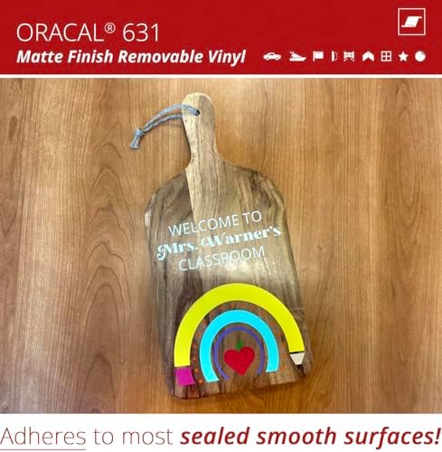 ORACAL 631 Matte Golden Yellow Vinyl Durable Roll Easy to Weed Permanent Adhesive Craft Vinyl for Plotting Machines, Decals & DIY Projects 12” x 10ft