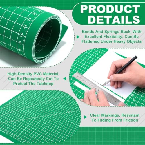 Pangda 1 Pcs 36 x 48 in Large Self Healing Cutting Mat for Sewing, Light | Thick Double Sided Mats for Sewing Quilting Fabric, with Precision Grid, Reusable Craft Work Surface