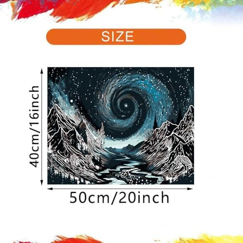 DYAIANGMU Scenery Paint by Numbers Kit for Adults Beginners 19.6X15.7inch