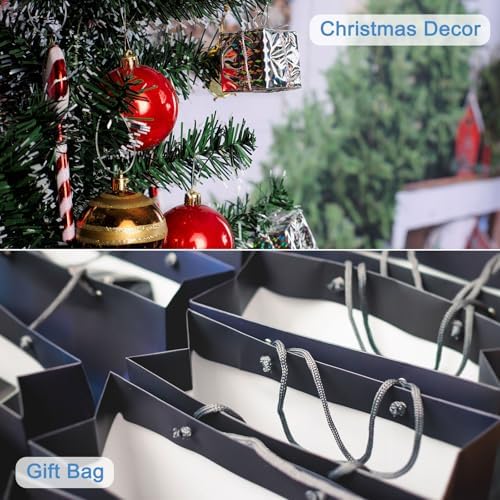 MECCANIXITY Twisted Cord Trim, 5 Yard 5mm 3-Ply Twine Braided Rope Shiny Thread String for Craft Gift Bag Curtain Christmas Decor, Silver - 5m