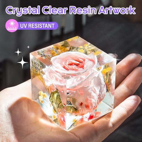 HeyClear Epoxy Resin Kit 32oz Crystal Clear, Hard, DIY Crafts for Adults