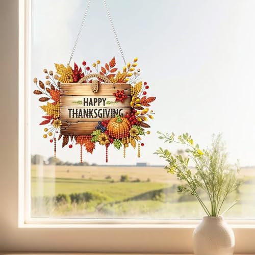 Fall Diamond Art Kits for Adults Thanksgiving Pumpkins