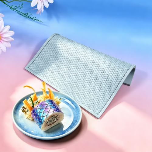 Silicone Cake Decorating Mold Hollow Out Fish Scale for Baking