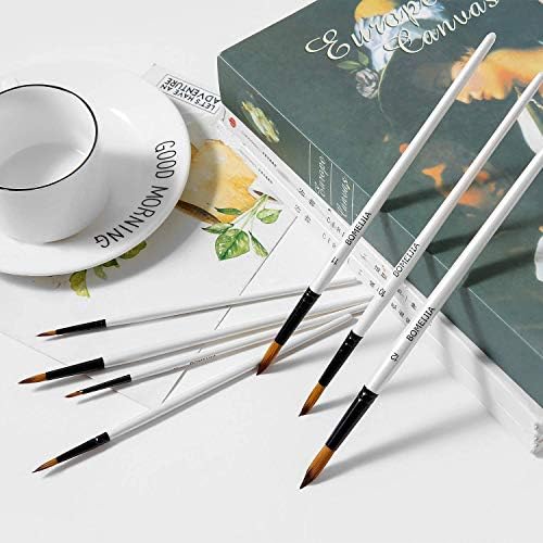 GETHPEN Acrylic Paint Brushes Set,12PCS Round-Pointed Tip Paint Brushes