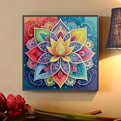 Diamond Art Kits for Adults, Mandala Diamond Painting Kits 14x14 In
