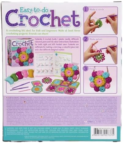 4M Easy-to-Do Crochet Kit - DIY Knitting Set for Beginners & Kids Ages 8+