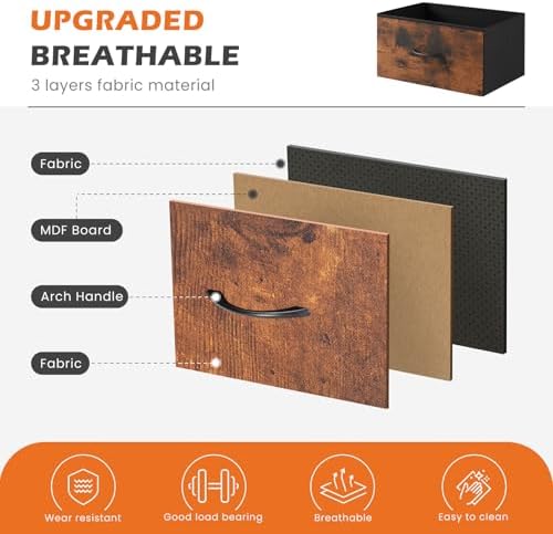 Sweetcrispy Dresser for Bedroom, 4 Drawer Storage Organizer for Closet