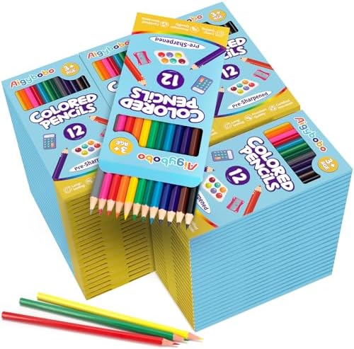 96 Pack Colored Pencils Bulk, Color Pencils for Kids Classroom, 1152 Count