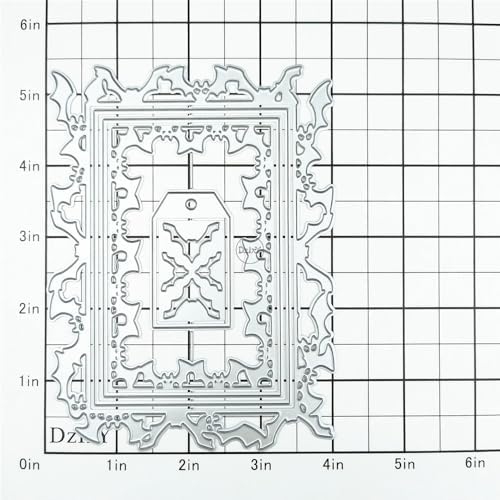 Halloween Bat Border Tags Metal Cutting Dies for Card Making