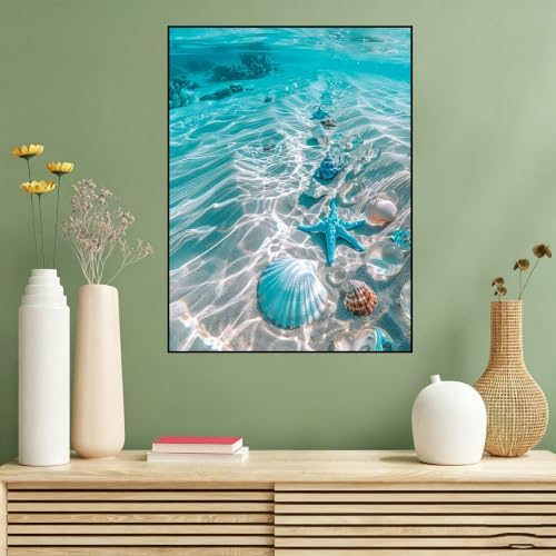 Benjenes 3Pack Diamond Art Kits for Adults, Ocean Diamond Painting Kits