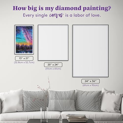 DIAMOND ART CLUB Violet Persuasion Diamond Art Kits for Adults