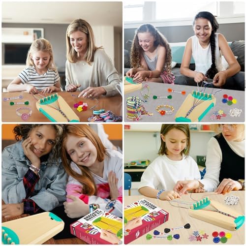 Maynacs Friendship Bracelet Making Kit for Girls 8-12, 28 Pre-Cut Threads