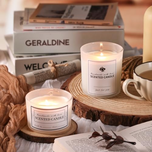 Matte White Candle Jars with Lids, 16 Pcs Containers for Making Candles